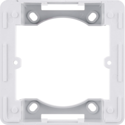 Intrerupatoare - Adaptor simplu pe tencuiala - alb, Hager, WL5410