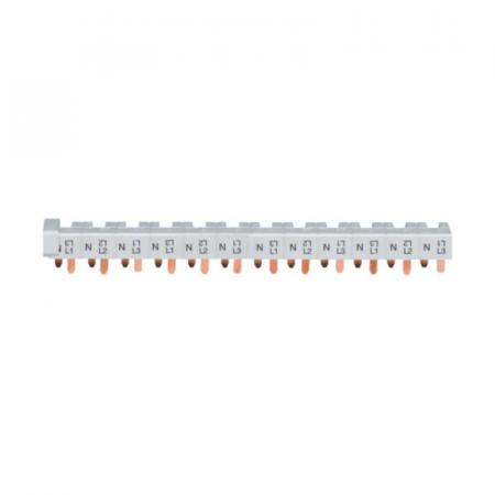 Busbar - Busbar-Bareta cu pini 3P+N 63A, pentru disjunctoare 1P+N(1M), 12 module