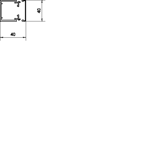 Canal cablu LF40040, RAL9016, Hager, LF4004009016 [1]