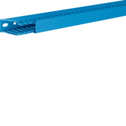 Canal cablu PVC - Canal cablu perforat cu capac 60x25, albastru, Hager, BA760025BL