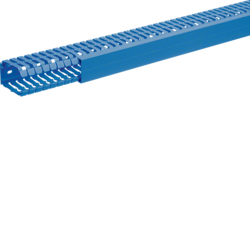 Canal cablu PVC - Canal cablu perforat cu capac 60x40, albastru, Hager, BA760040BL