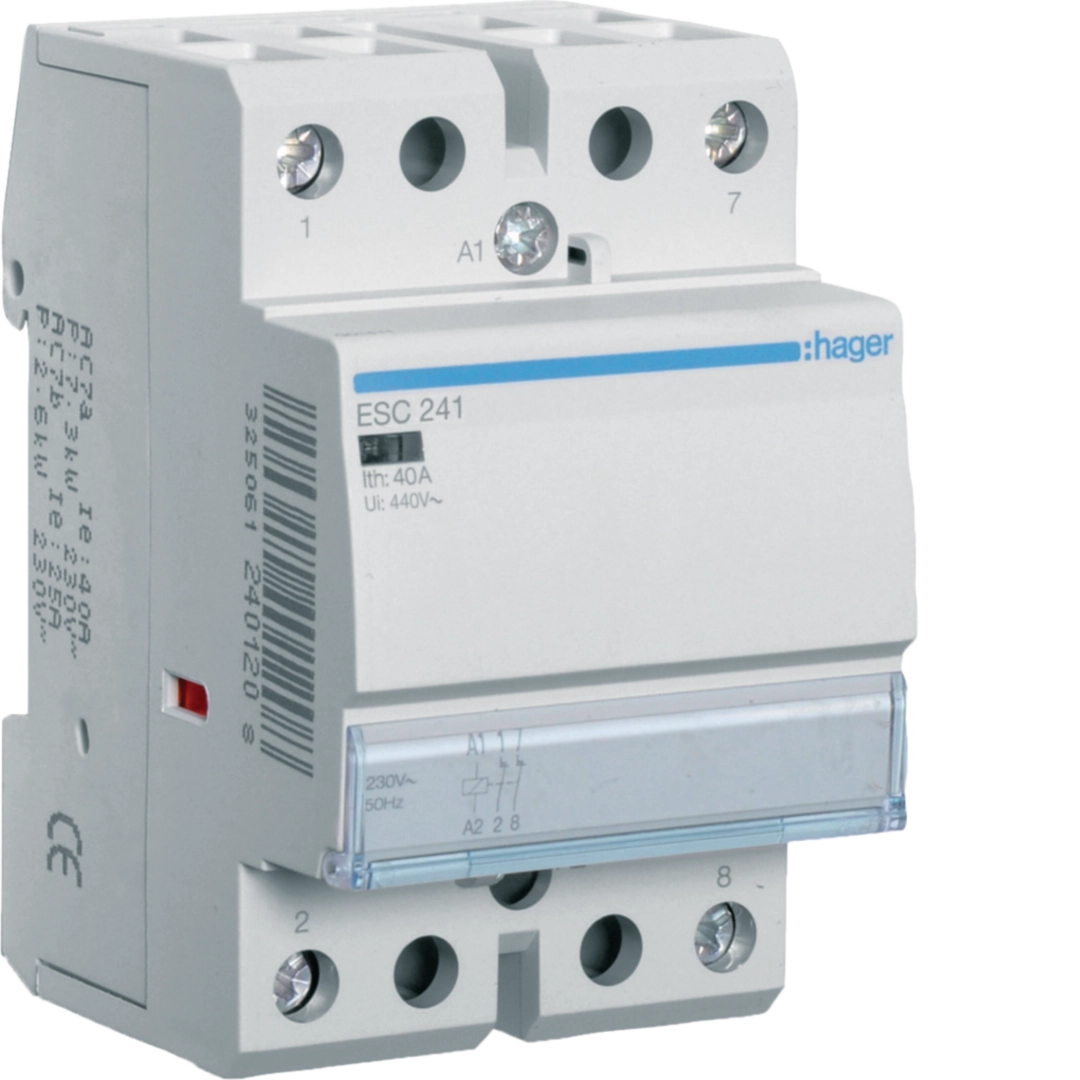 Contactori - Contactor, 40A, 2NI, 230V, ESC241, Hager