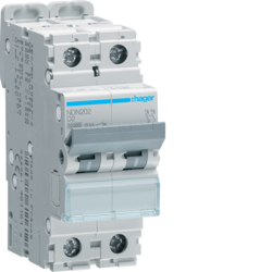 Produse - Disjunctor 2P, 2A, 10kA, D, 2M, Hager, NDN202
