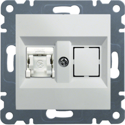 Prize - Priza date 1xRJ45, Cat.6 UTP-alb, Hager, WL2150