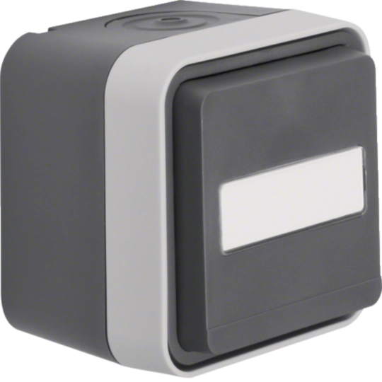 Produse - Priza Schuko port eticheta W.1, IP55, gri, Hager, WNC181