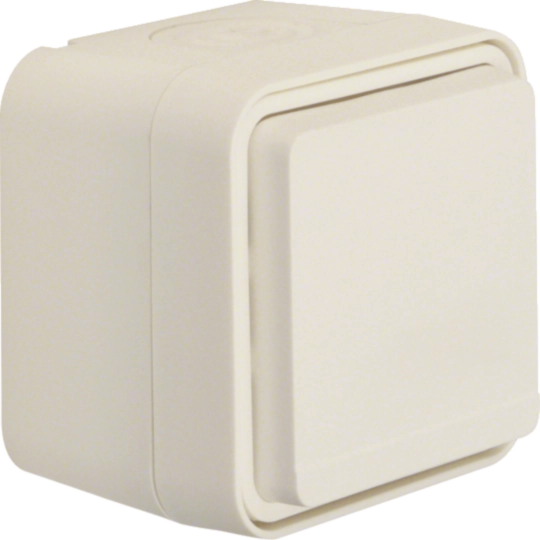 Prize Intrerupatoare - Priza Schuko protectie copii W.1, IP55, alb polar, Hager, WNC160B