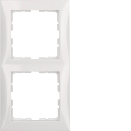 Prize Intrerupatoare - Rama 2 aparate, S.1 alb polar, lucios