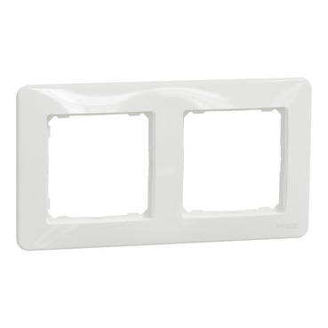 Accesorii prize si intrerupatoare -  Rama dubla, alb, Schneider Sedna Design SDD311802