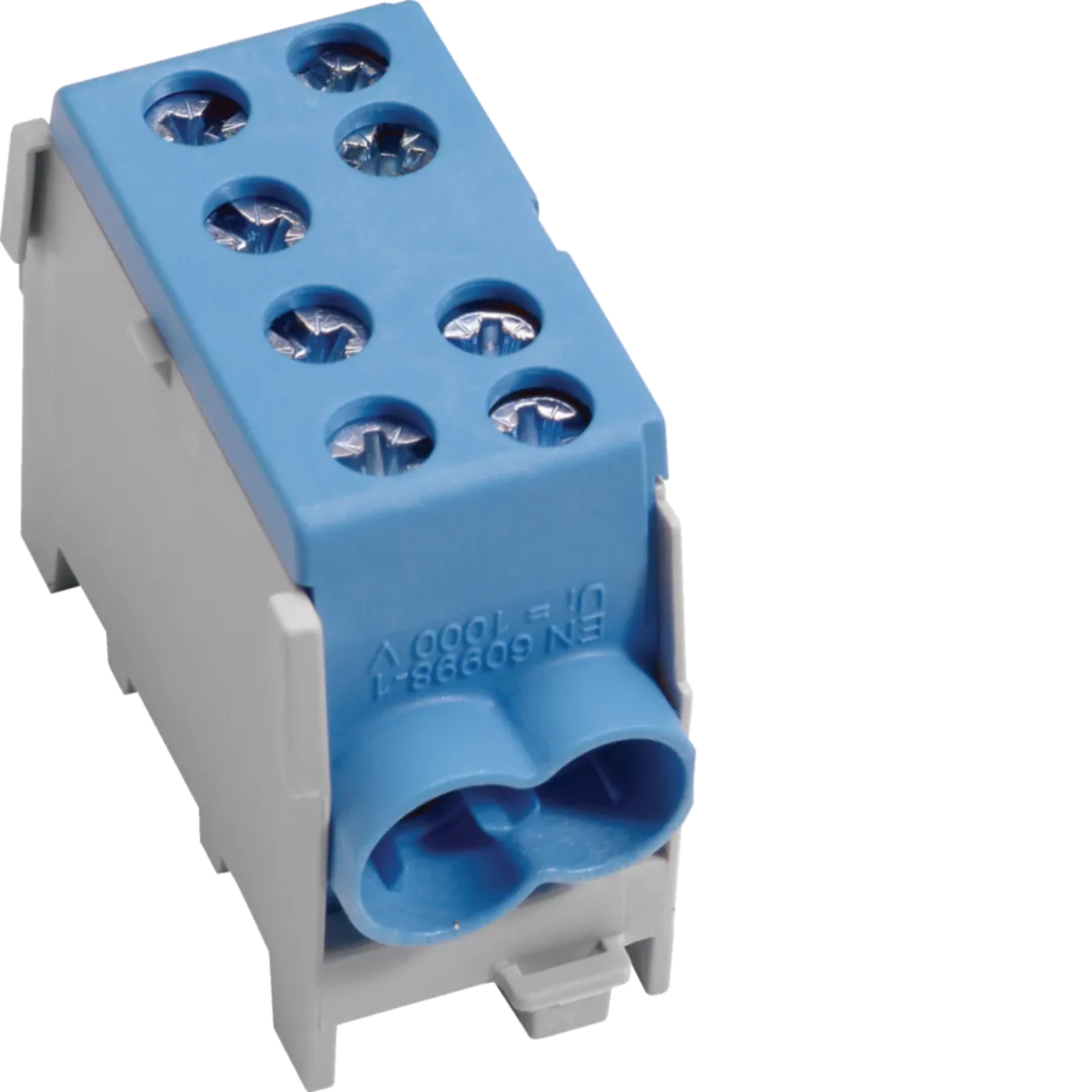 Cleme racord, derivatie - Repartitor 100A, 2x35mmp / 2x25mmp, albastru, KH35N