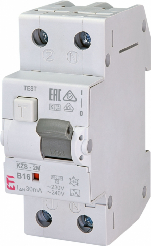Protectie diferentiala RCBO - SIGURANTA DIFERENTIALA RCBO, B16, 30MA, TIP A