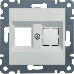 Prize Intrerupatoare - Suport pentru dublu Keystone - alb, Hager, WL2320