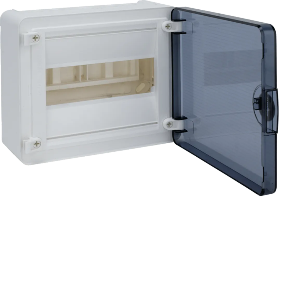 Tablouri Electrice - Tablou aparent golf, 1R/8M, ușă transparentă, VS108TD