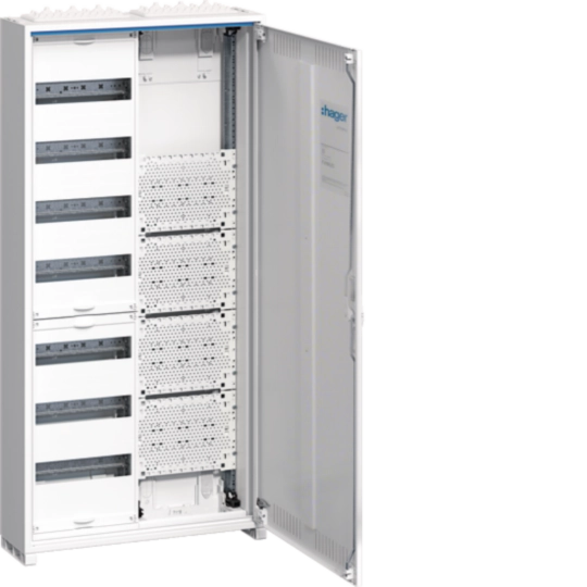 Tablouri cu montaj aparent - Tablou metalic combo(hibrid), 84 module, 7x12, aparent ,  Hager, Univers, FWB72K1