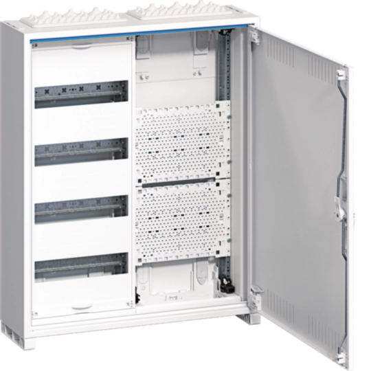 Tablouri cu montaj aparent - Tablou metalic combo(hibrid), 48 module, 4x12, aparent ,  Hager, Univers, FWB42K1