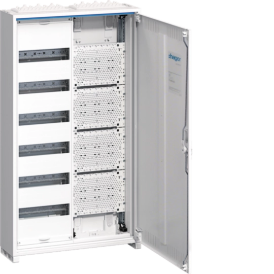 Tablouri cu montaj aparent - Tablou metalic combo(hibrid), 72 module, 6x12, aparent ,  Hager, Univers, FWB62K1