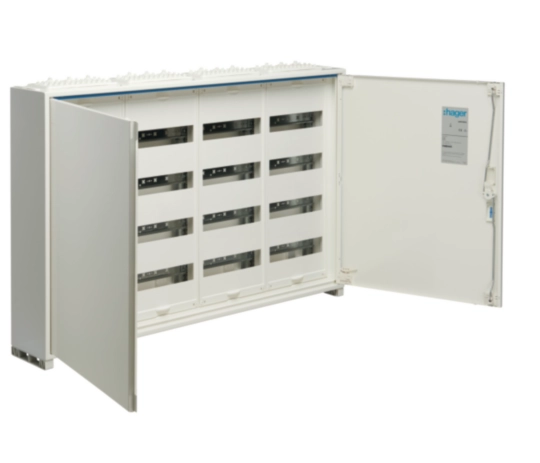 Tablouri Electrice - Tablou metalic, 192 module, 4x48, aparent ,  Hager, Univers, FWB44S