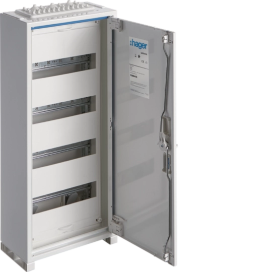Tablouri Electrice - Tablou metalic, 48 module, 4x12, aparent ,  Hager, Univers, FWB41S