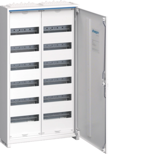 Tablouri Electrice - Tablou metalic, 144 module, 6x24, aparent ,  Hager, Univers, FWB62S