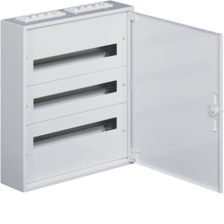 Tablouri Electrice - Tablou metalic, 72 module, aparent, 3x24 M, usa opaca, Hager, FW324W