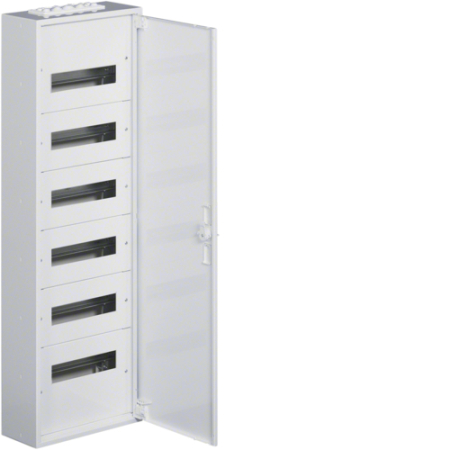 Tablouri Electrice - Tablou metalic, 72 module, aparent, 6x12 M, usa opaca, Hager, FW612W