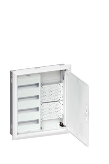 Tablouri cu montaj incastrat - Tablou metalic combo(hibrid), 48 module, 4x12, incastrat ,  Hager, Univers, FWU42K1