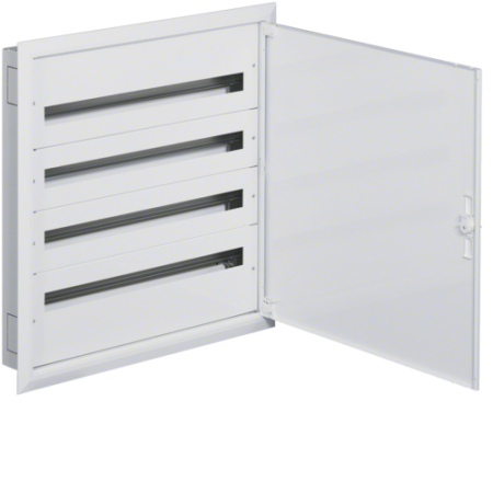 Tablouri Electrice - Tablou metalic, 144 module, incastrat, 4x36 M, usa opaca, Hager, FW436F