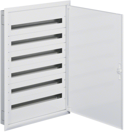 Tablouri Electrice - Tablou metalic, 216 module, incastrat, 6x36 M, usa opaca, Hager, FW636F