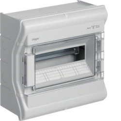 Tablouri cu montaj aparent - Tablou Vector 12M IP54/65 aparent, 1000V AC/DC, Hager, VE112L
