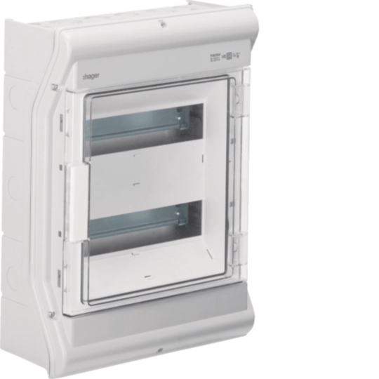 Produse - Tablou Vector 24M IP54/65 aparent, prot. UV, 1000V AC/DC, Hager, VE212PN