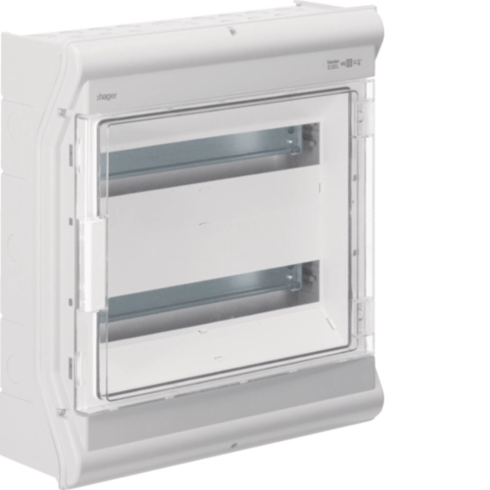 Produse - Tablou Vector 36M IP54/65 aparent, prot. UV, 1000V AC/DC, Hager, VE218PN