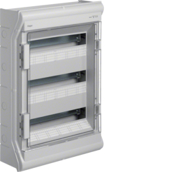 Tablouri cu montaj aparent - Tablou Vector 54M IP54/65 aparent, 1000V AC/DC, Hager, VE318L
