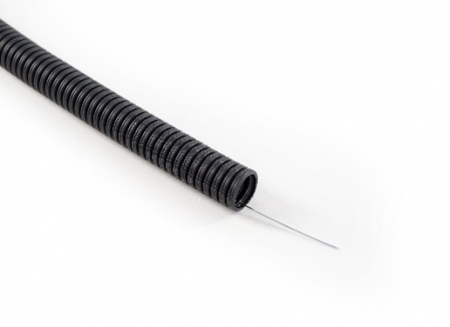 Tub flexibil corugat (copex, riflat) - tub-copex-flexibil-25mm-320N-cu-fir-de-tragere-UV-HF-extro
