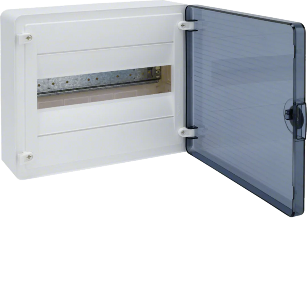 Tablouri Electrice - Tablou aparent golf, 1R/12M, ușă transparentă, VS112TD