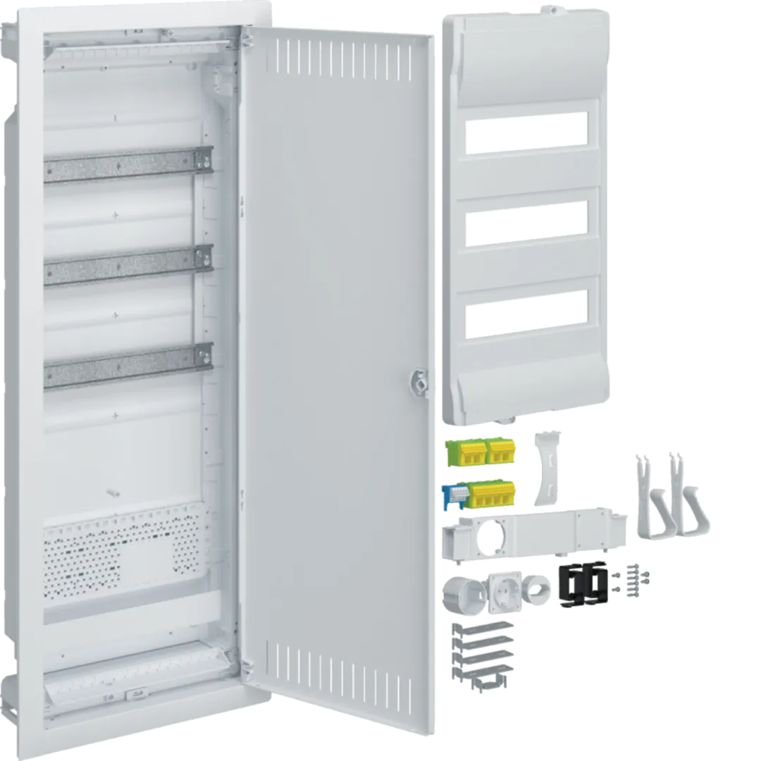 Tablouri Electrice - Tablou incastrat Volta Hibrid, 3x12M, priza Schuko, accesorii montaj, Hager