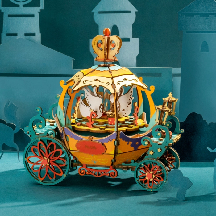 Puzzle 3D Cutie Muzicala, Pumpkin Carriage [3]