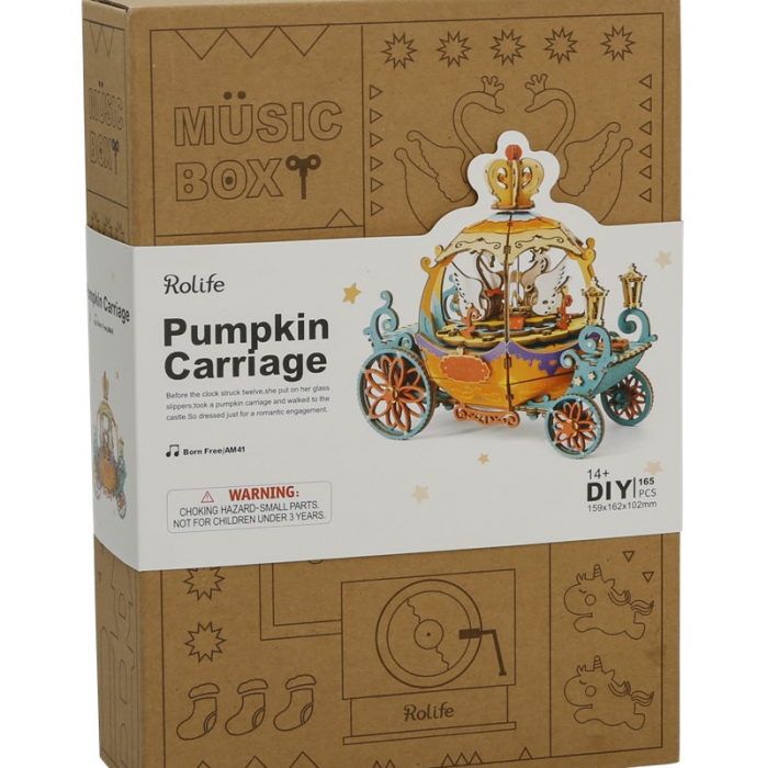 Puzzle 3D Cutie Muzicala, Pumpkin Carriage [4]