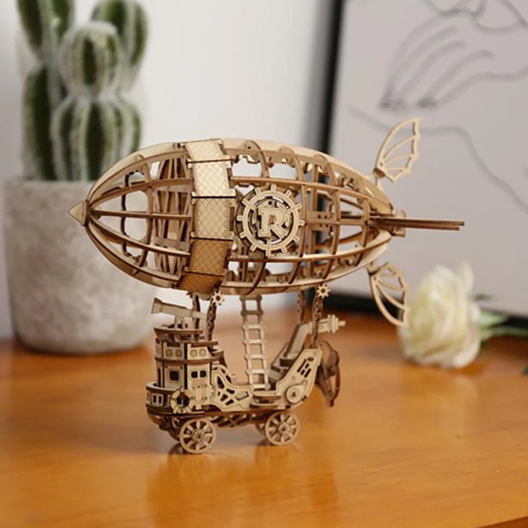 Puzzle 3D Dirijabil Steampunk [2]