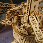 Puzzle 3D, lemn, cutiuta muzicala, Turn de control aerian, 255 piese [3]