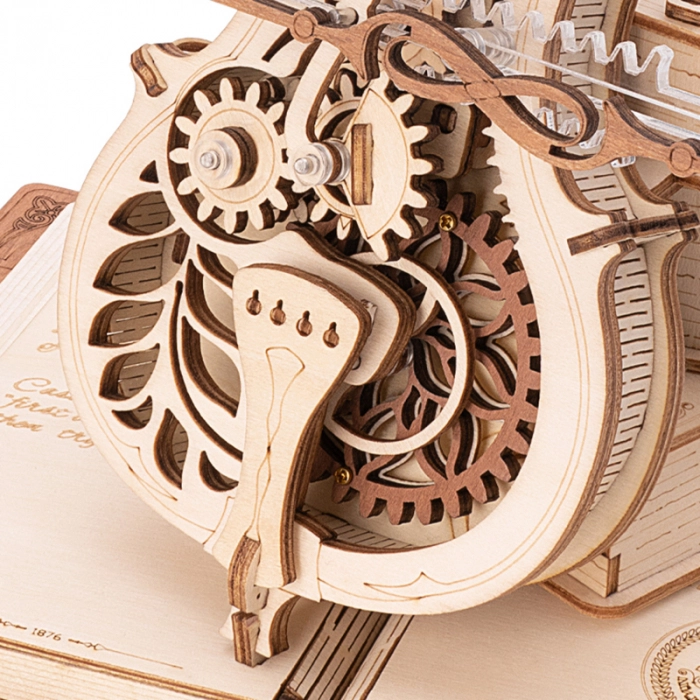Puzzle 3D Mecanic, cutiuta muzicala, Violoncel magic [7]