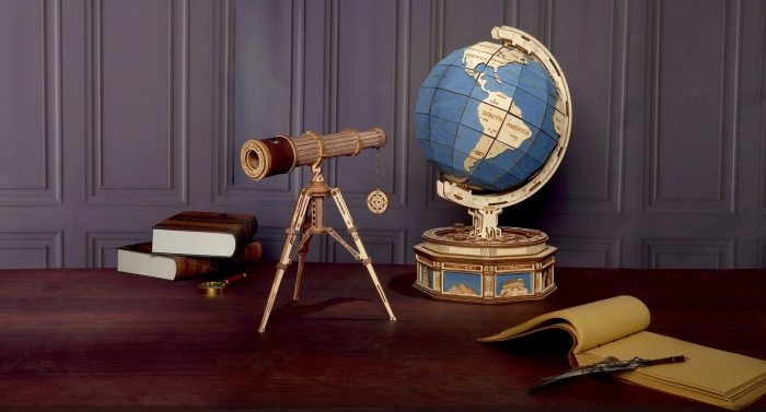 Puzzle mecanic 3D, Telescop monocular, 314 piese [5]