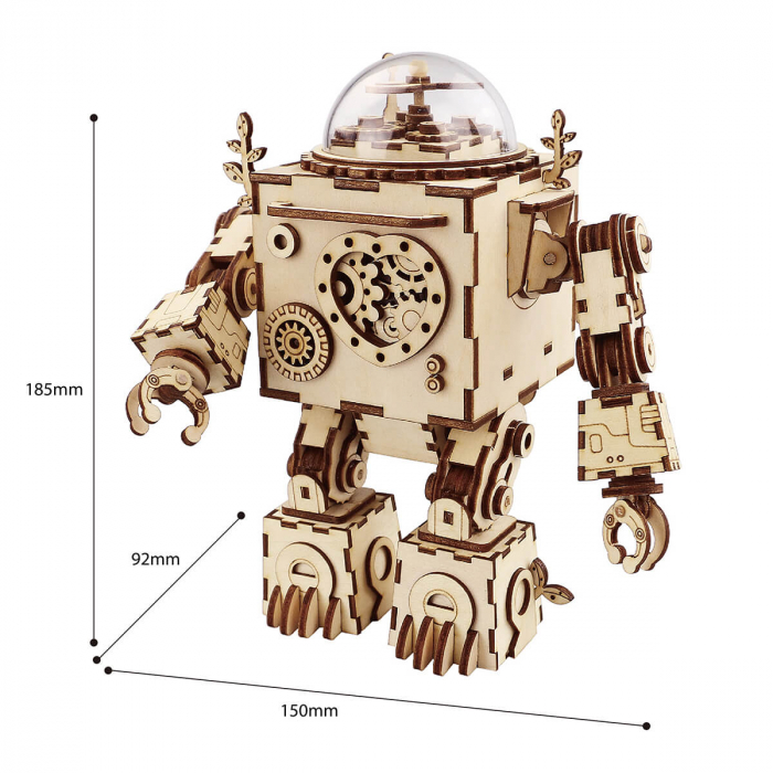 Puzzle 3D Orpheus, ROKR, Lemn, 221 piese [2]