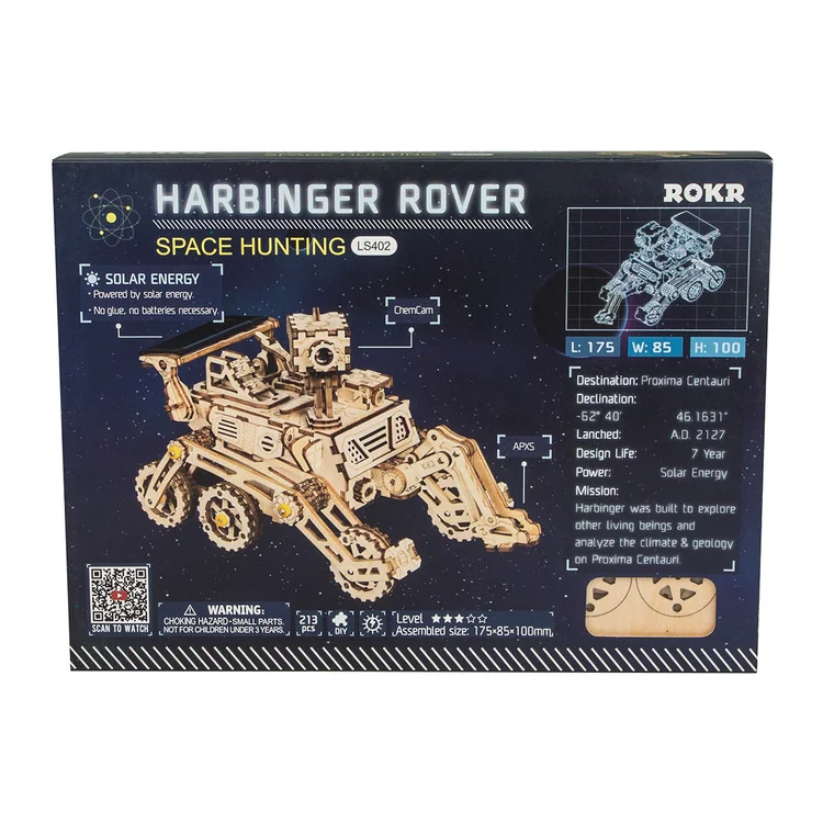 Puzzle 3D spatial, cu baterie solara, Harbinger Rover [8]