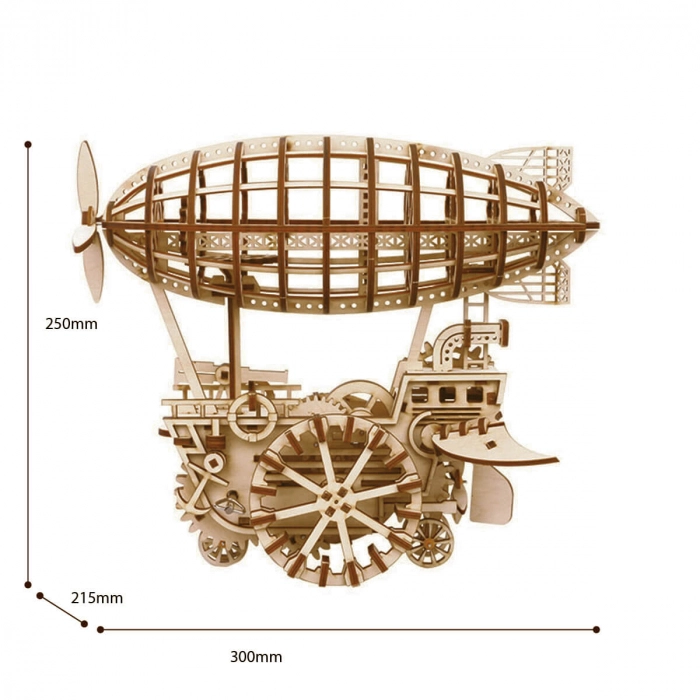 Puzzle 3D Vehicul aerian mecanic dirijabil [3]