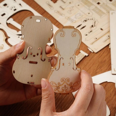 Puzzle 3D, Violoncel, 58 piese [5]