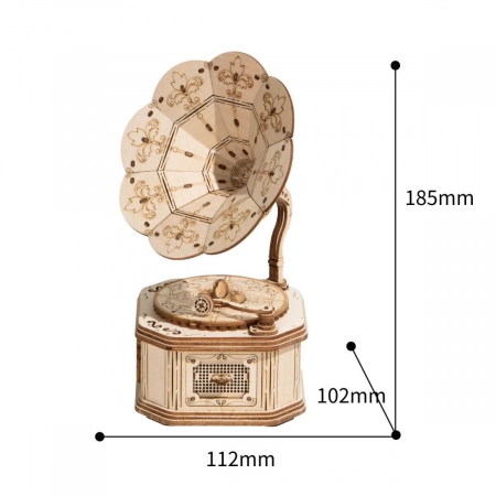 Puzzle 3D Gramofon [1]