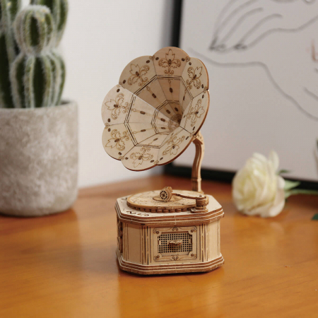 Puzzle 3D Gramofon [2]