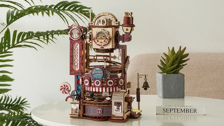 Puzzle 3D mecanic, Fabrica de ciocolata Marble Run, 513 piese [3]