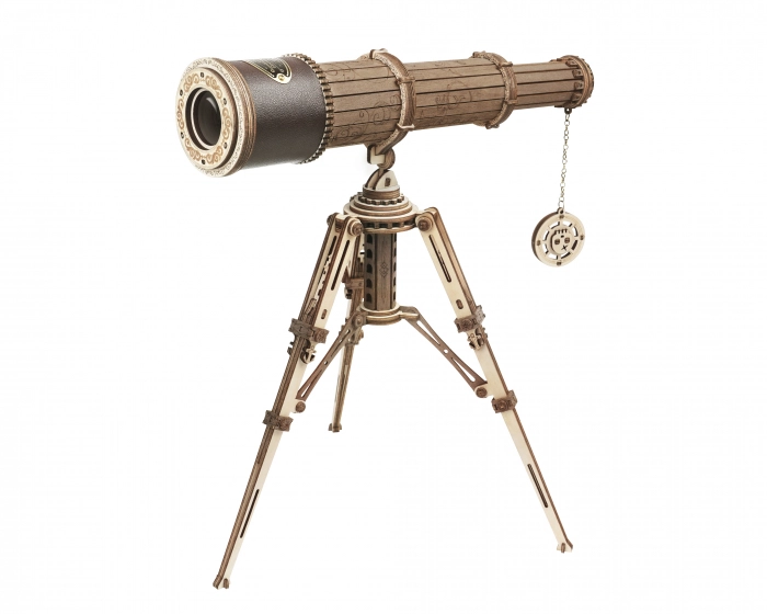 Curious Discovery - Puzzle mecanic 3D, Telescop monocular, 314 piese
