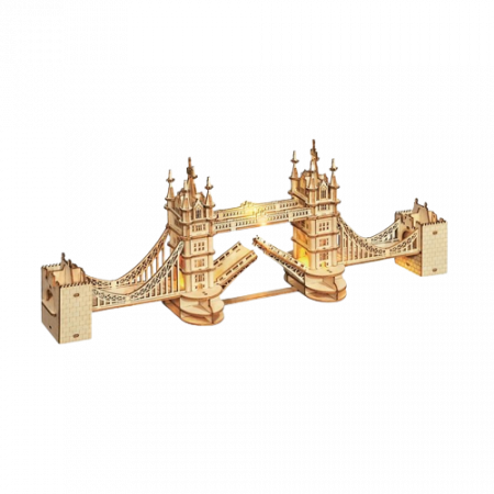 3D Wooden Puzzle - Puzzle 3D, Podul Turnului, 113 piese