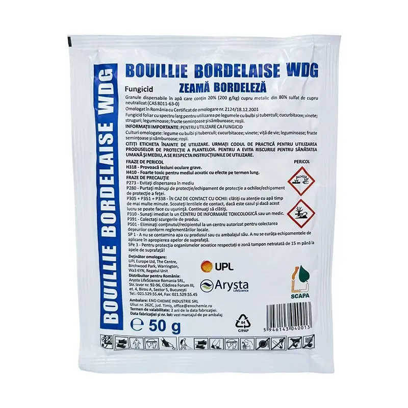 Fungicide - ZEAMA BORDELEZA BOUILLIE BORDELAISE WDG